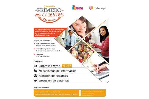 Las Mype y los emprendedores peruanos podrán demostrar sus buenas prácticas en el Concurso 'Primero los clientes'