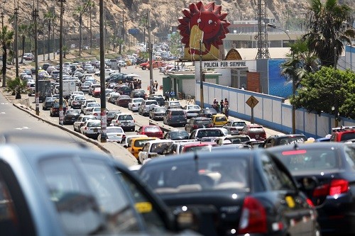 Tránsito de vehículos a nivel nacional aumentó en 8,6%