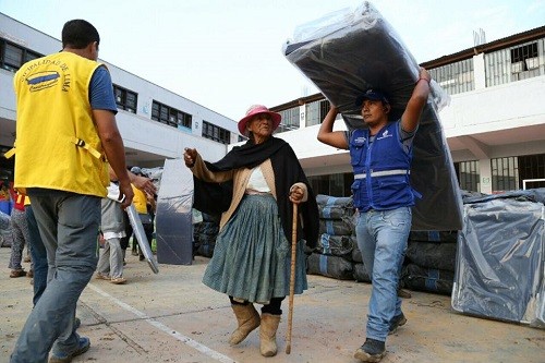 Alcalde de Lima encabeza acciones de apoyo y ayuda humanitaria en Huaycoloro, Huachipa y Campoy