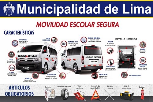 Multarán con más de S/. 4 mil a movilidades escolares informales