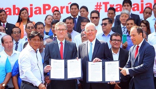 Más de 12 mil pobladores de 100 distritos del país afectados por huaicos tendrán empleos