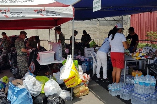 Minsa supervisa almacenamiento de alimentos y distribución de agua para atención de emergencias