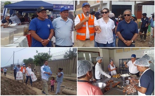 USIL hizo entrega de alimentos para damnificados de huaicos en Huachipa