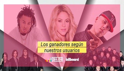 Estos sería los ganadores de los Latin Billboard según los usuarios de Deezer