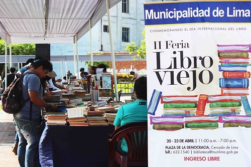 2da Edición de la Feria del Libro Viejo se realizará hasta 23 de abril en el Cercado de Lima