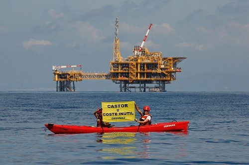 Greenpeace denuncia el alto coste del fallido proyecto Castor y pide procolocolos para evitar que vuelva a suceder