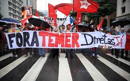 Brasil: Manifestantes piden la renuncia de Temer