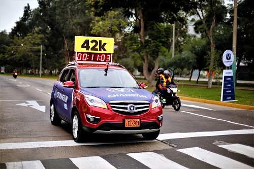 Changan se lució en la Maratón Lima 42K