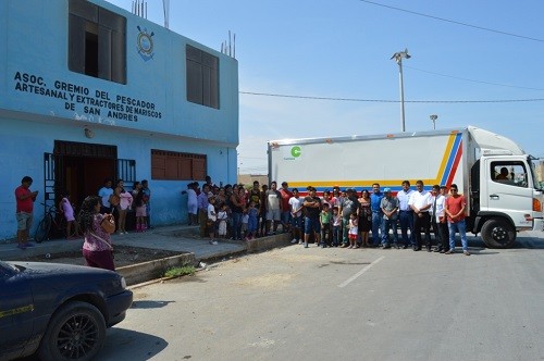 Camisea entregó camión para pescadores artesanales de San Andrés