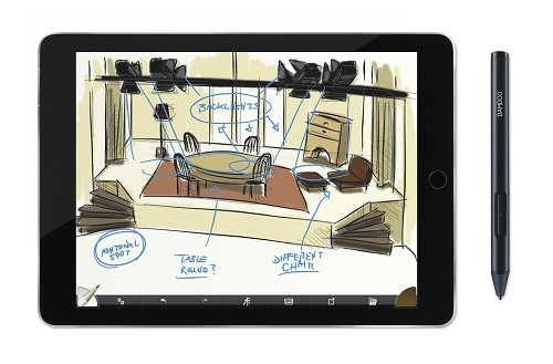 Bosquejos y dibujos en dispositivos iOS con el lápiz digital Bamboo Sketch