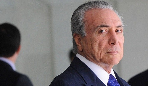 El presidente de Brasil, Michel Temer, acusado de corrupción
