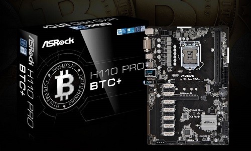 Llega el motherboard ASRock H110 Pro BTC+