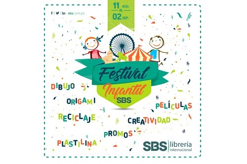 Talleres de reciclaje, dibujo y origami en Festival Infantil que organiza Librería SBS