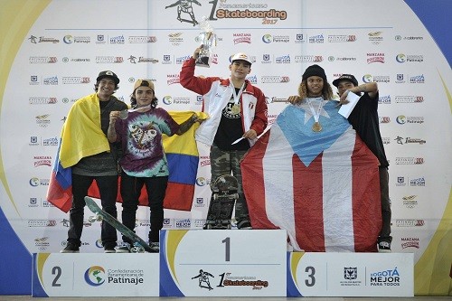 Ángelo Caro logra medalla de oro para Perú en los Panamericanos de Skateboarding