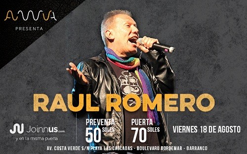 Raúl Romero te hará reír y cantar este 18 de agosto en Awua Bar