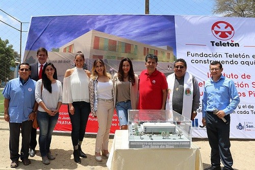 Teletón coloca la primera piedra del nuevo Instituto de Rehabilitación San Juan de Dios de Piura