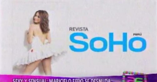 Maricielo Effio posó desnuda para la revista Soho