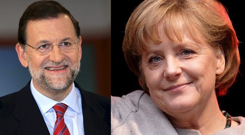 Merkel le ofrece 'cooperación' a Rajoy para afrontar crisis