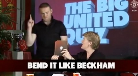 Mira a Wayne Rooney imitando a David Beckham (Video)