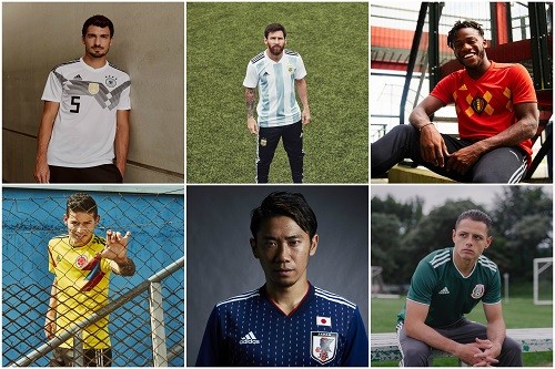 adidas Football revela los nuevos uniformes locales para las federaciones de la Copa Mundial de la FIFA Rusia 2018TM