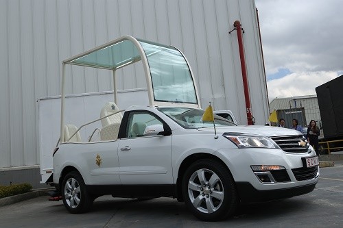 El Papa Francisco recorrerá el Perú en una Chevrolet Traverse