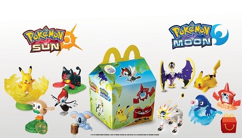 Los personajes de Pokémon Sun & Pokémon Moon cierran el año en la Cajita Feliz de McDonalds