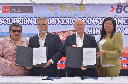 BCP y Ministerio de Educación firman convenio para construcción del COAR Lambayeque