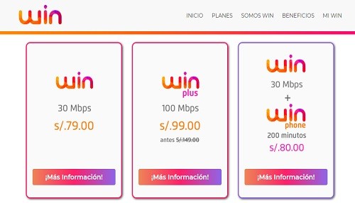 Win: Más de mil peruanos ya disfrutan del internet más veloz y al mejor precio