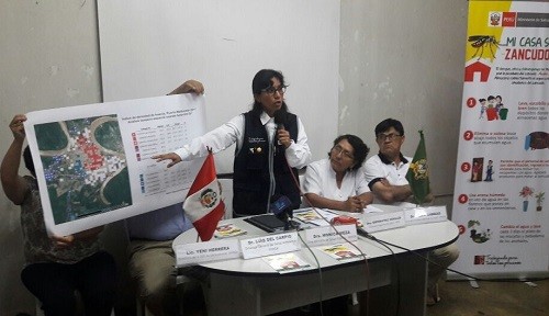 Viceministra de Salud Pública, Mónica Meza, dirige acciones para combatir el dengue en la Región Madre de Dios