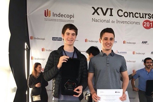 INDECOPI premia a alumnos inventores de UTEC