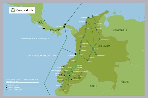 CenturyLink activa nueva ruta de fibra óptica que conecta Colombia y Ecuador