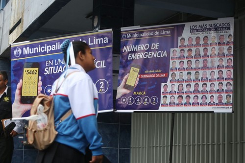 Difundirán rostros de 50 violadores más buscados e instalarán 36 cámaras de vigilancia en colegios del Cercado