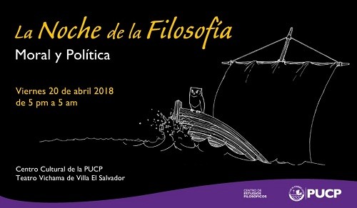 Pronto en el Centro Cultural PUCP La noche de la filosofía Política y Moral