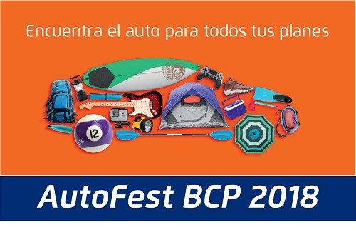 BCP realiza AutoFest BCP 2018 con la participación de más de 30 marcas y cerca de 150 modelos de vehículos