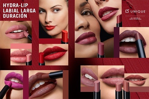 Unique renueva su línea de labiales Hydra-lip con nuevos tonos