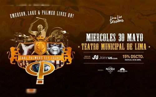 Carl Palmer en concierto en el Teatro Municipal de Lima
