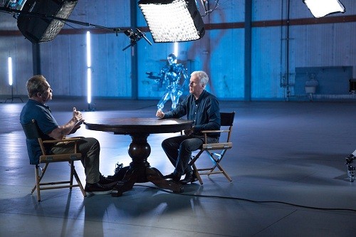 Steven Spielberg y Arnold Schwarzeneger juntos en 'La historia de la ciencia ficción por James Cameron'