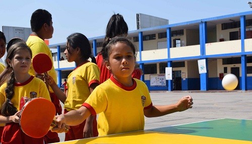 Seis mil alumnos de Mazamari, Pangoa y Río Tambo se beneficiarán con programa de tenis de mesa impulsado por Pluspetrol