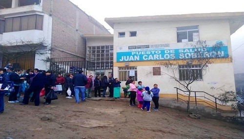 Minsa vacunó contra la influenza a población de zonas declaradas en emergencia de Villa María del Triunfo