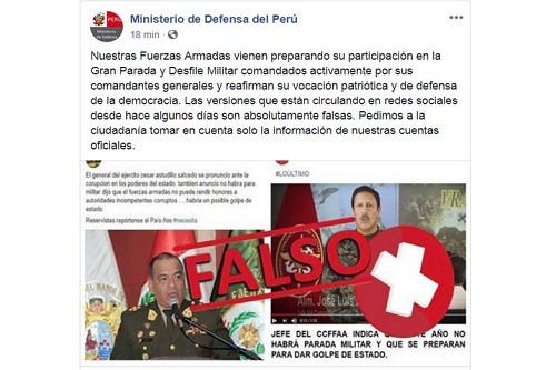 ¿No habrá parada militar?: aprende a detectar las noticias falsas que circulan en Internet estas Fiestas Patrias