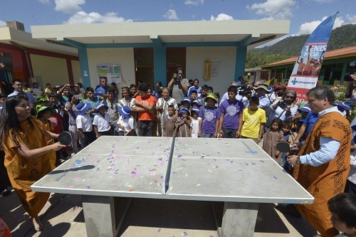 Pluspetrol inaugura programa de tenis de mesa en beneficio de 6,000 niños de Satipo
