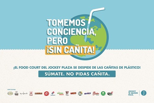 Jockey Plaza: Primer mall en el Perú que elimina el uso de cañitas de plástico