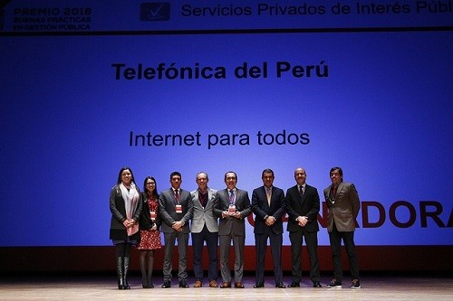 Proyecto 'Internet Para Todos' ganó premio buenas prácticas en gestión pública en Servicios privados de interés público