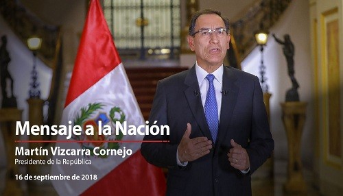 Mensaje a la Nación del presidente de la República, Martín Vizcarra Cornejo