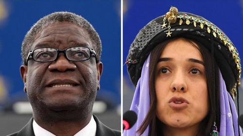 La activista yazidí Nadia Muradgi y el ginecólogo congolés Denis Mukwege, premios Nobel de la Paz 2018