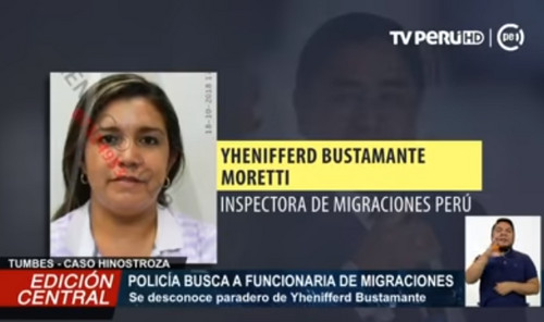Lanzan orden de detención contra trabajadora de Migraciones que habría dejado a pasar por puesto fronterizo a César Hinostroza
