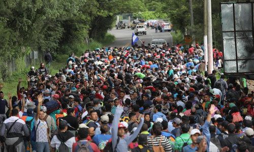 Migrantes desafían a Donal Trump y están decididos a proseguir su marcha por México hacia Estados Unidos