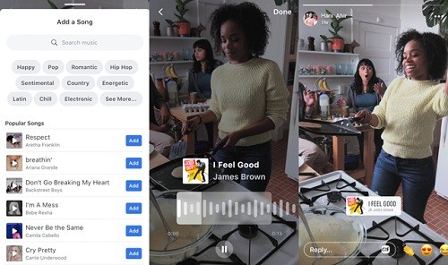 Facebook ahora permite adjuntar canciones a fotos y videos