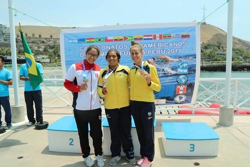 Mariale Bramont Arias consiguió medalla de plata en Aguas Abiertas