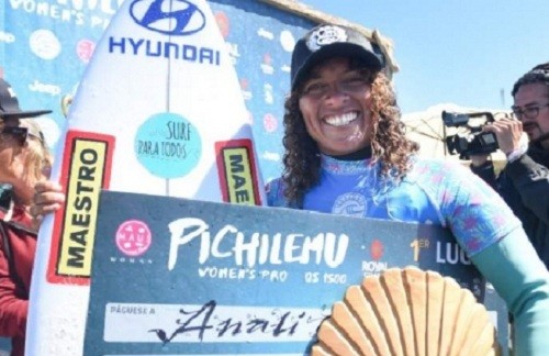 Analí Gómez se coronó campeona del Pichilemu Women's Pro 2018